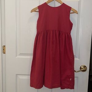 Girl’s Olive Juice Lined dress. Size 10Y
